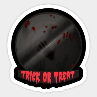 Trick or Treat Bloody Costumes for a sweets collector Sticker